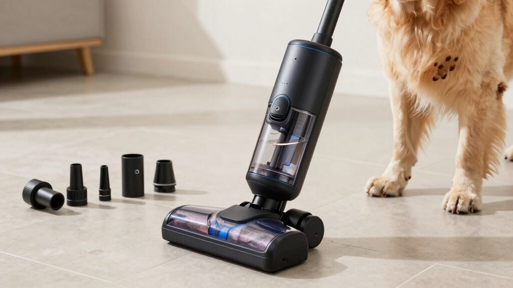 pet mess cleaning features