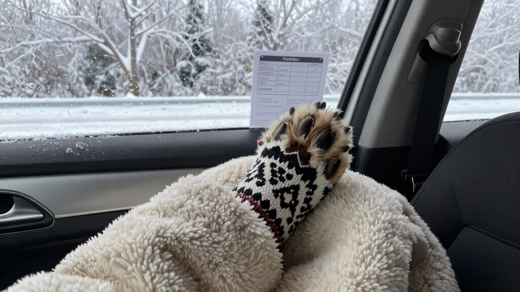 pet winter travel safety