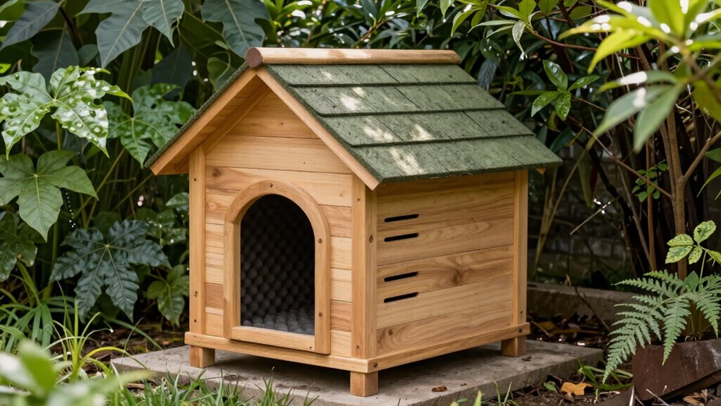 preventing outdoor dog house dampness