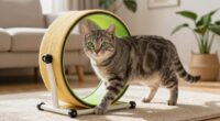 safe cat wheel training