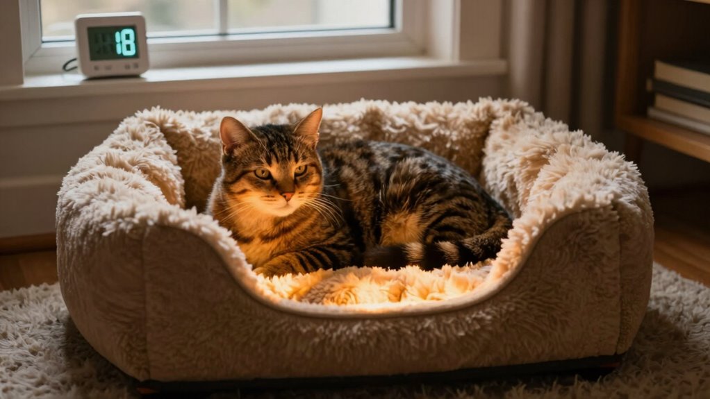 safe heated pet bed temperatures