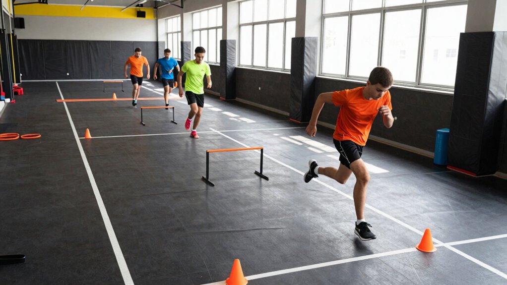 safe sprinting space setup