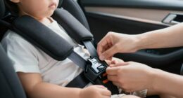 secure car seat harness