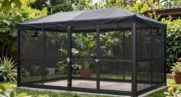 secure catio with shade