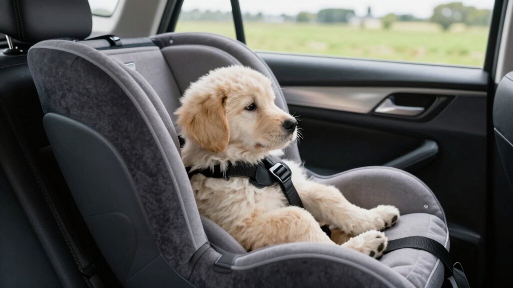 secure comfortable puppy travel