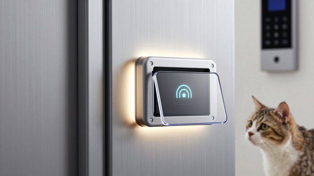 secure microchip pet access