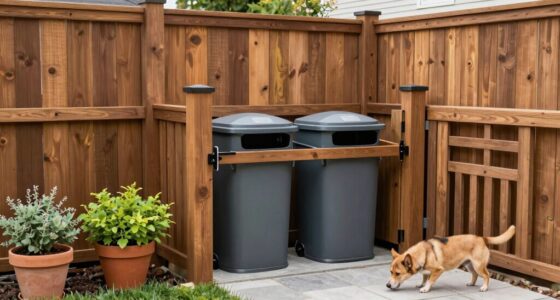 secure trash area effectively