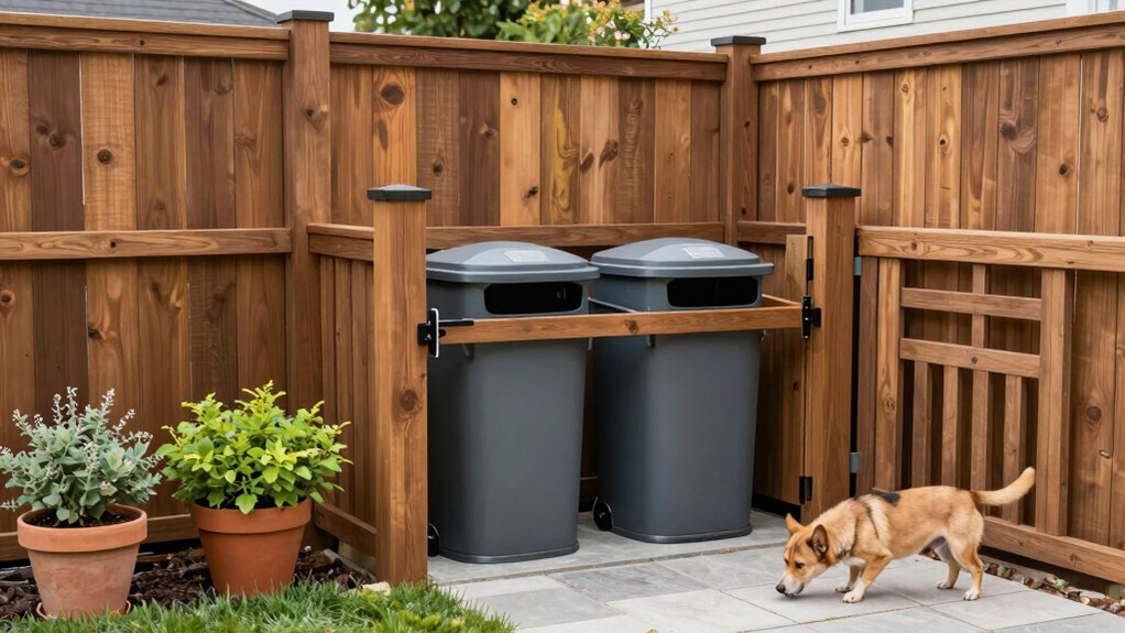 secure trash area effectively