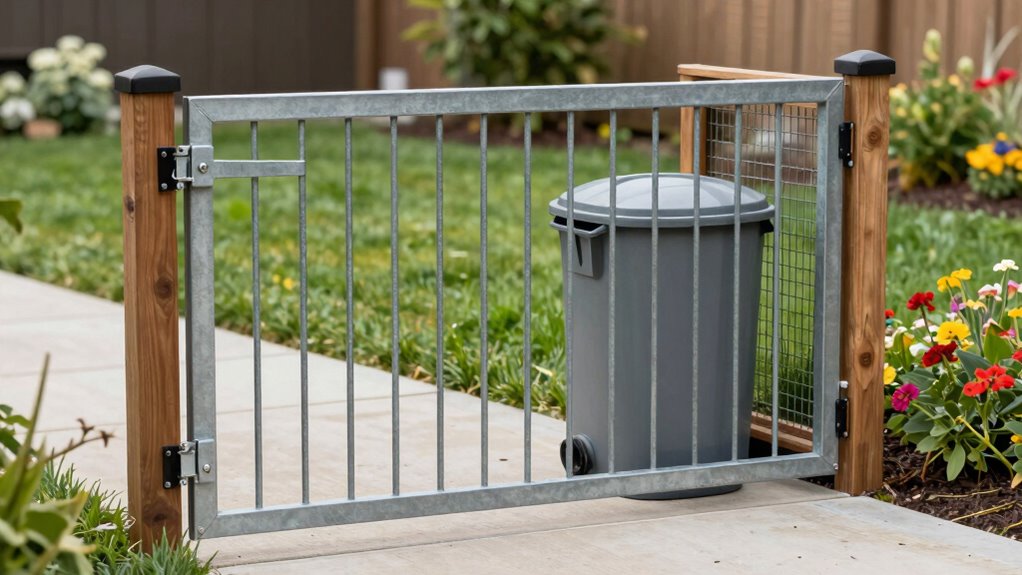 secure trash enclosures and fencing