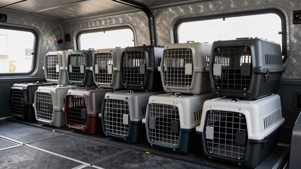 top cargo area dog crates