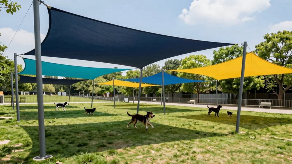 top dog run shade sails