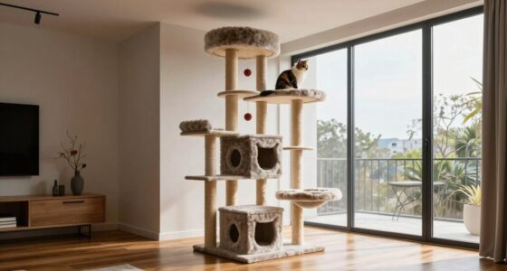 top floor to ceiling cat trees