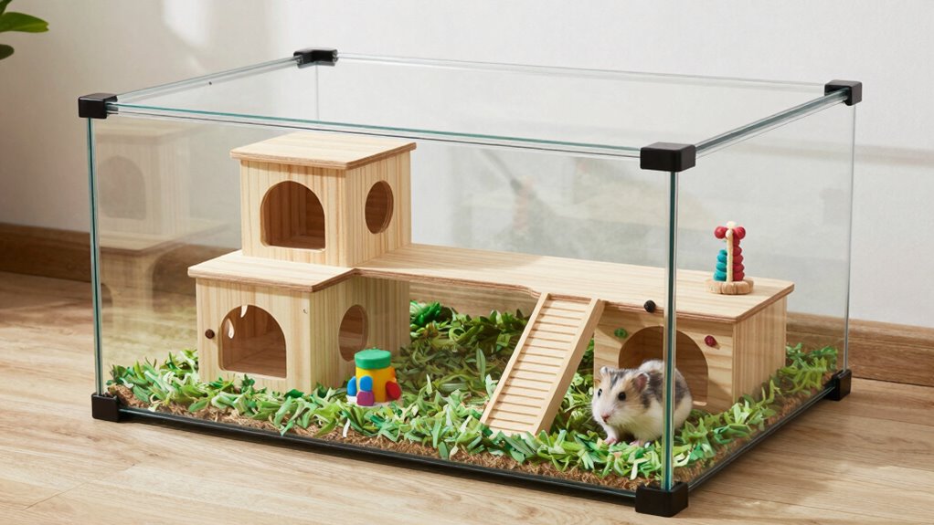 top large glass hamster cages
