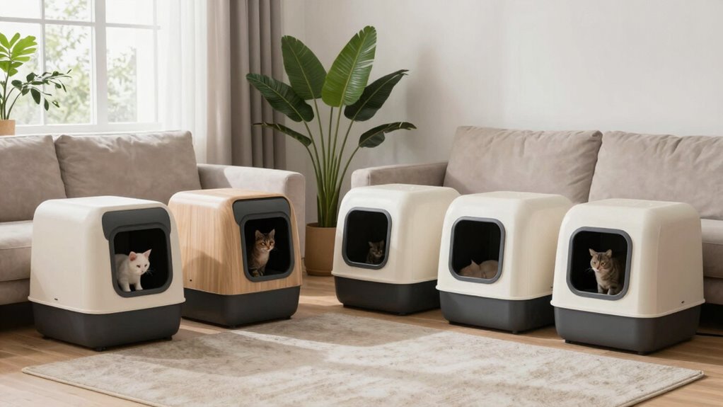 top multi cat litter box enclosures