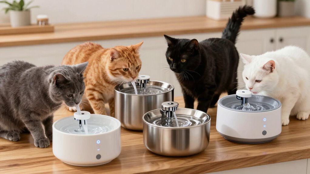 top multi cat pet fountains