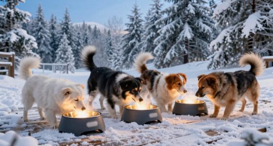 top outdoor heated dog bowls