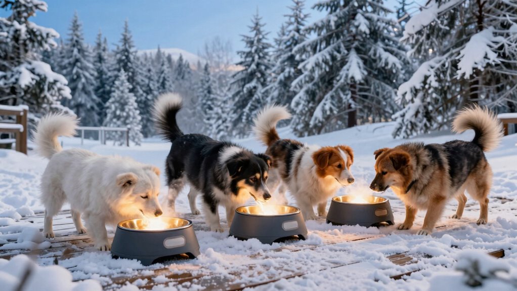 top outdoor heated dog bowls