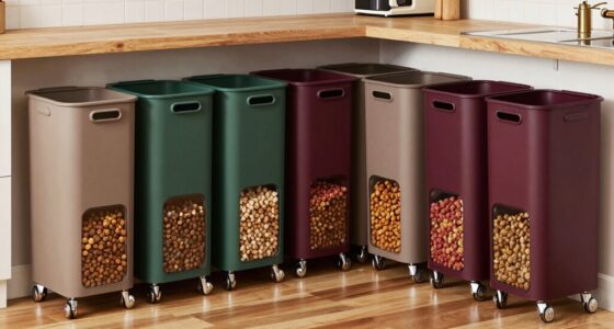 top rolling food storage bins