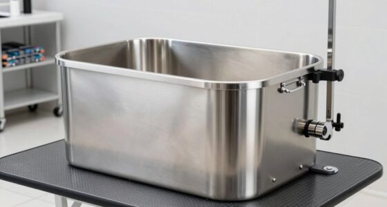 top stainless steel dog tubs