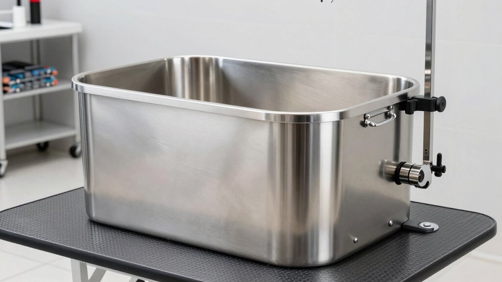 top stainless steel dog tubs