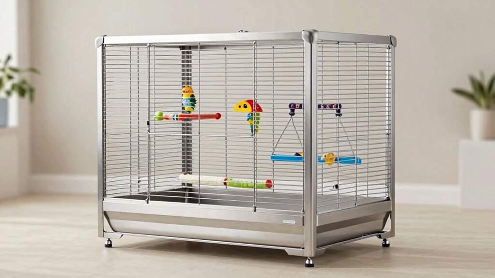 top stainless steel parrot cages