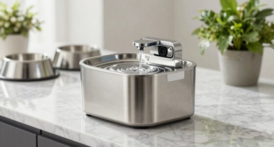 top stainless steel pet fountains