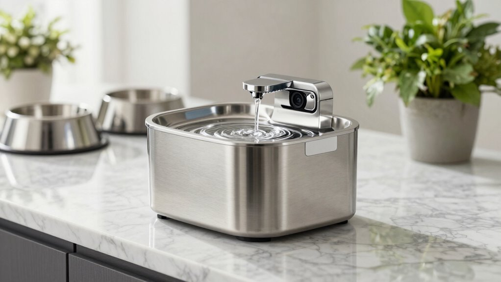 top stainless steel pet fountains