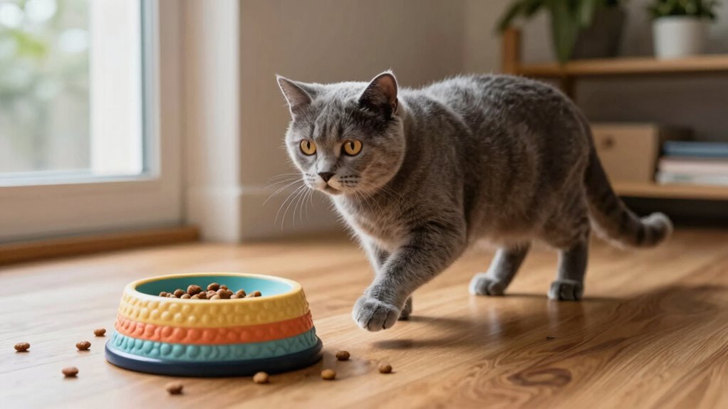 use food puzzles calmly