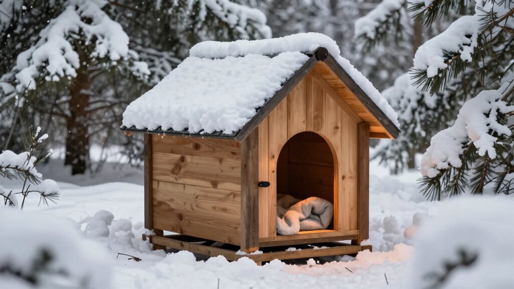 winter dog house safety