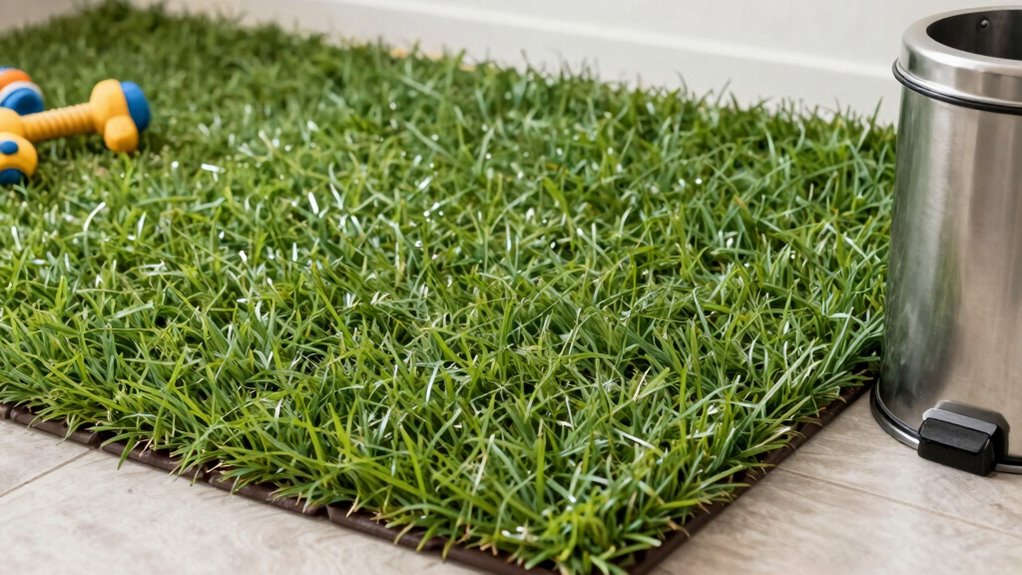 artificial grass dog potty setup