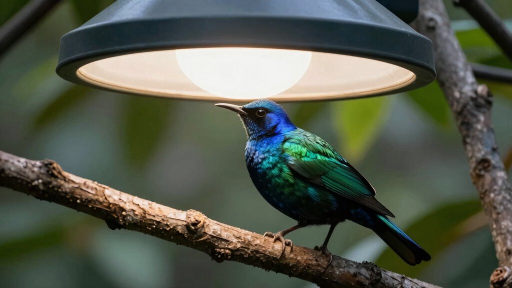 bird lighting distance timing