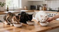 calm multi pet feeding routines