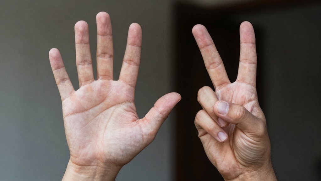 confusing two hand signals