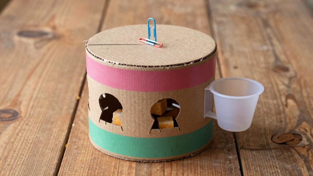 create a rotating enrichment box