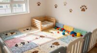 designate a puppy play area