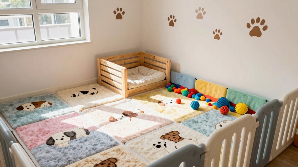 designate a puppy play area