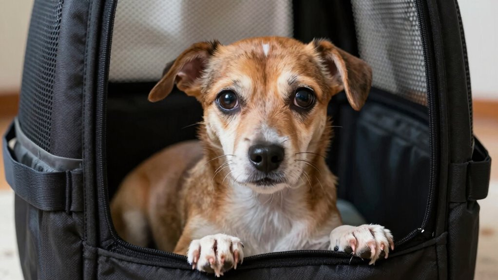 dog anxiety in carriers
