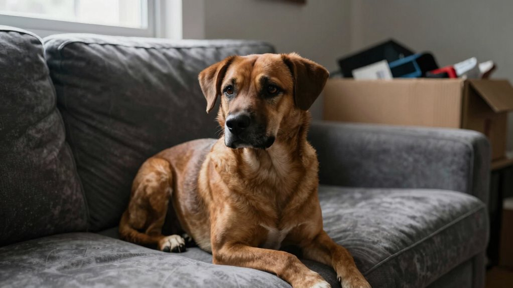 dog behavior setbacks after move
