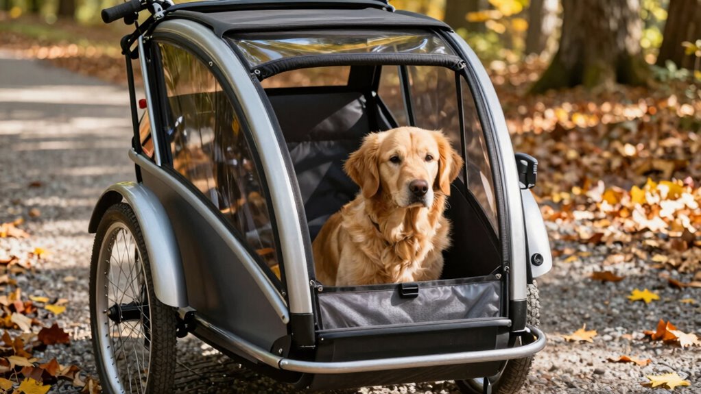 dog bike trailer training