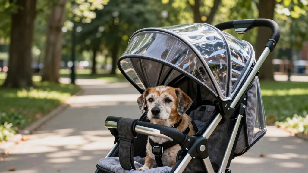 dog stroller training technique