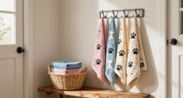 dog towel station near door