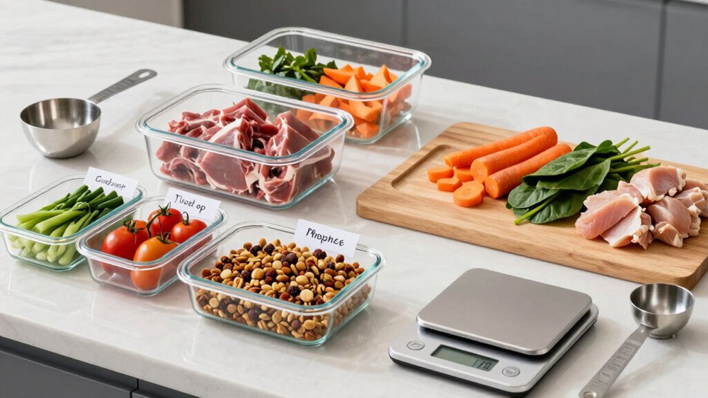 efficient pet meal prep