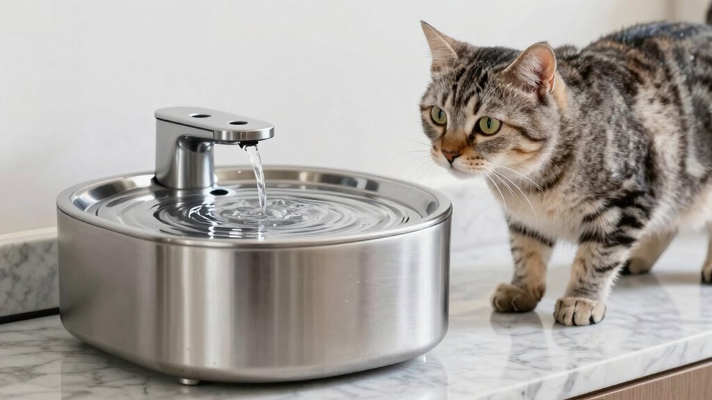 fountains influence feline hydration