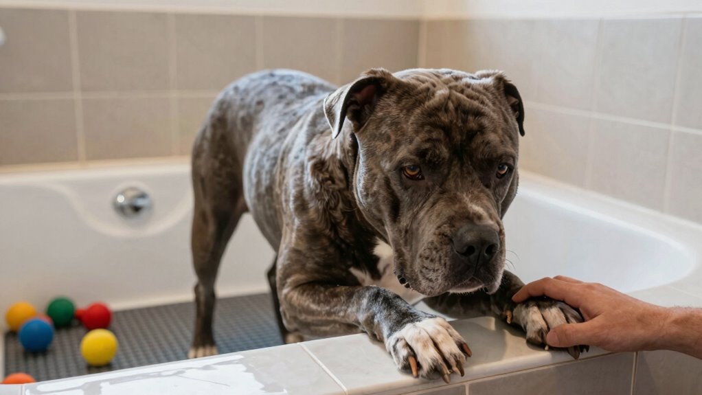 gentle trust building bath training
