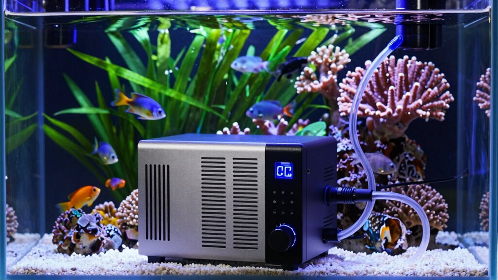 maintain stable aquarium temperature