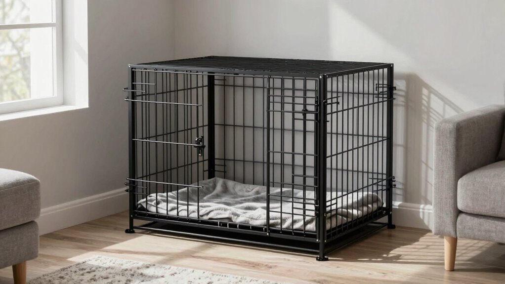 optimal crate door positioning