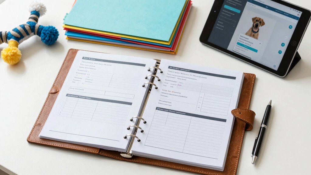 organize pet medical records