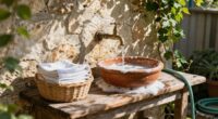 outdoor bath cleanup tips