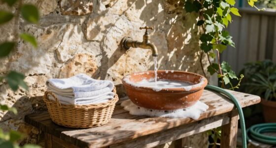 outdoor bath cleanup tips