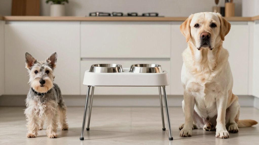 properly elevated feeding stations